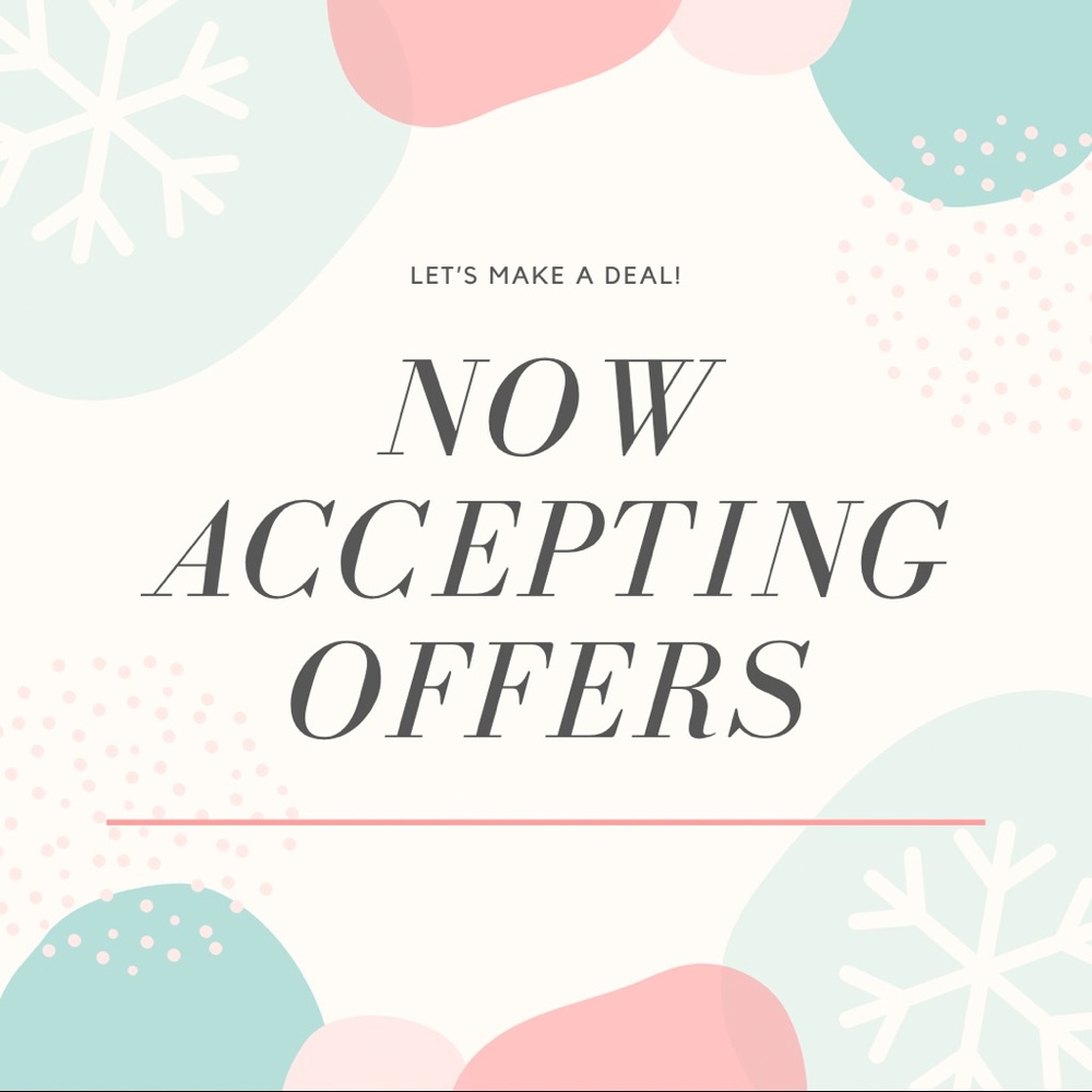 REASONABLE OFFERS WELCOME!!!